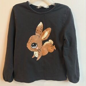 H&M Kids Bunny Graphic Long-Sleeve Top 6-8 years